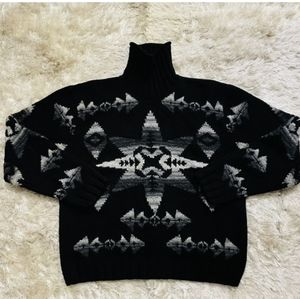 Vintage 90's Polo Sport Black snow flake Aztec